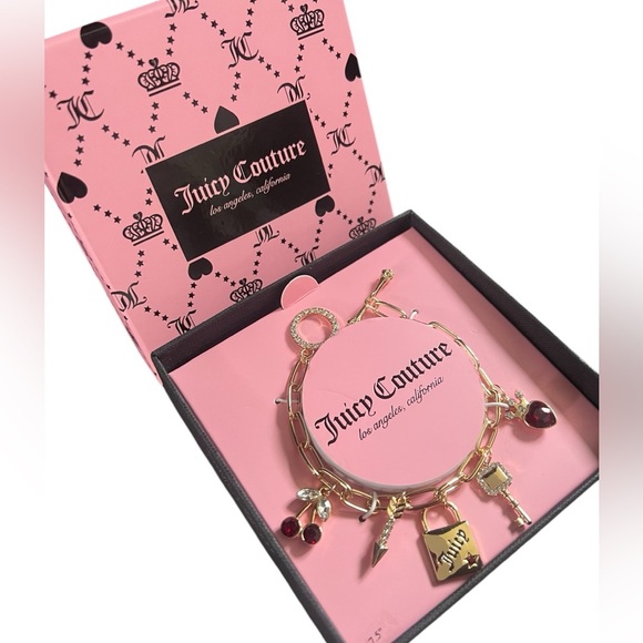 Juicy Couture Gold Tone With Bangle Charm Bracelet - Picture 3 of 3